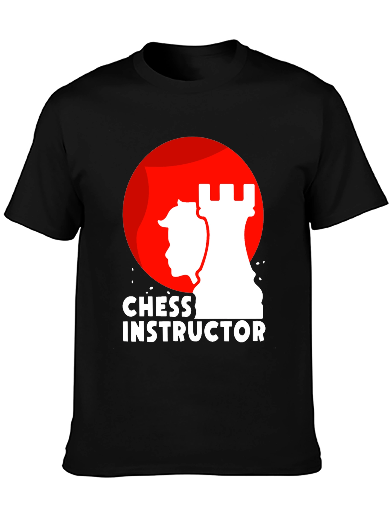 Chess Instructor Graphic T-Shirt - Black
