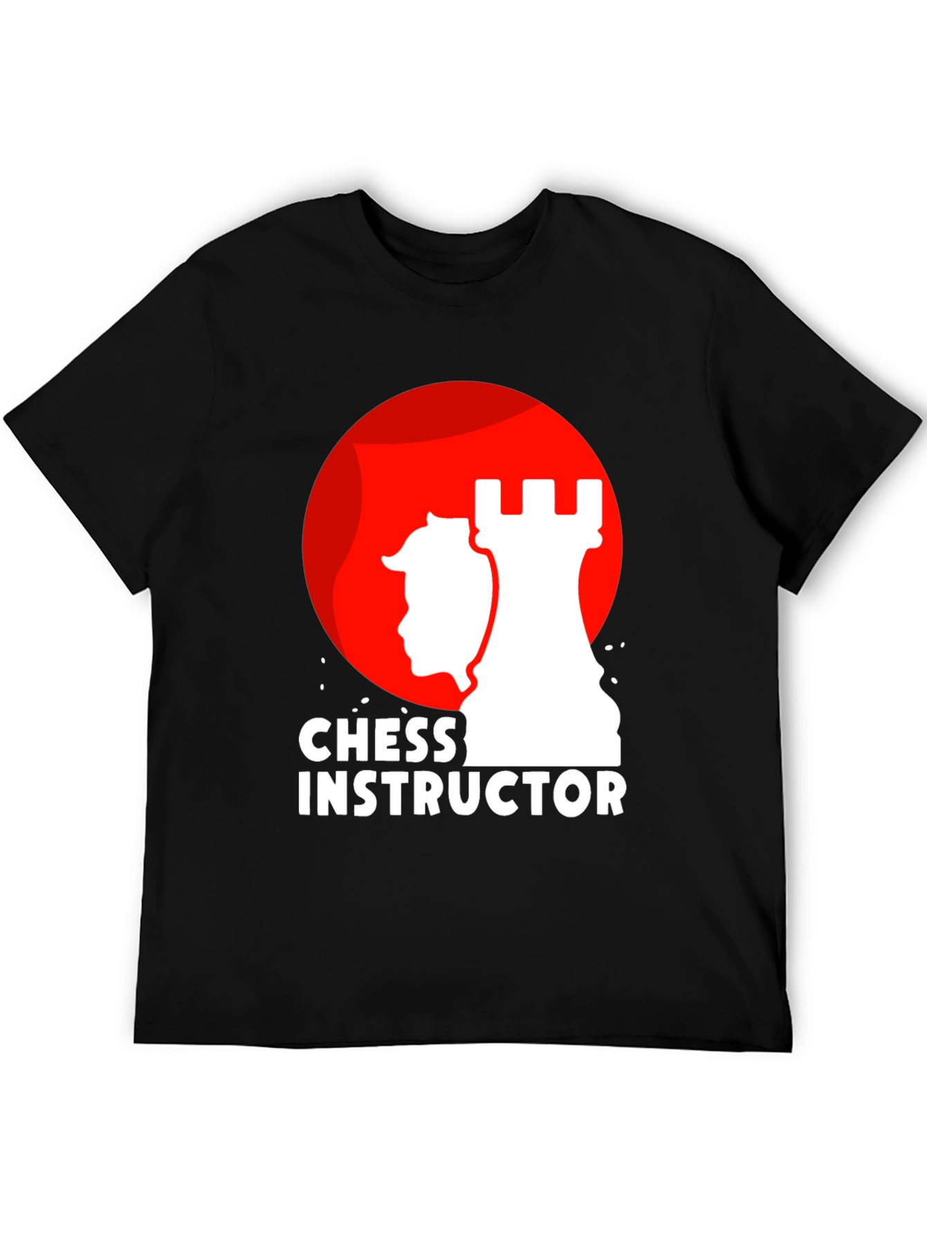 Chess Instructor Graphic T-Shirt - Black