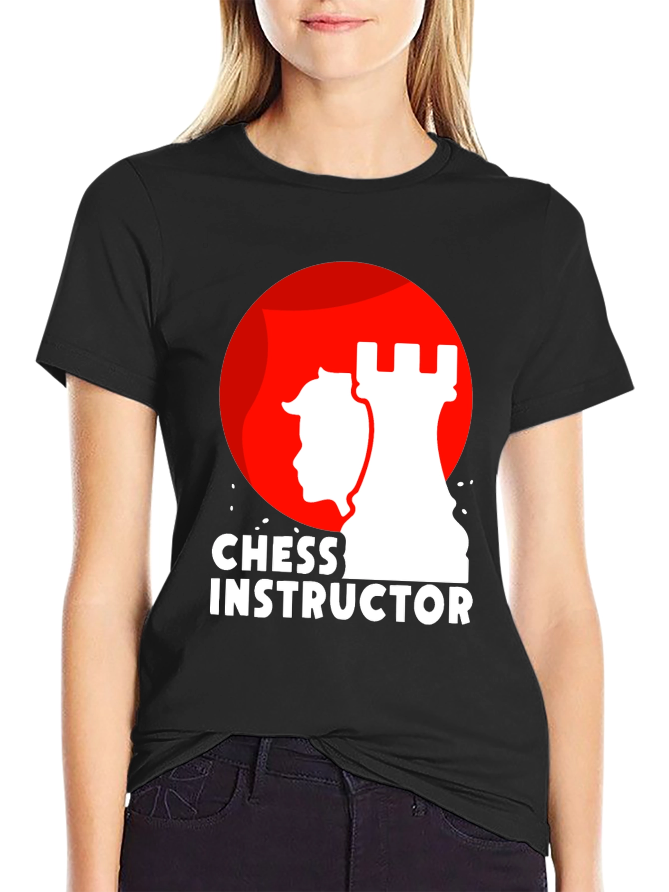 Chess Instructor Graphic T-Shirt - Black
