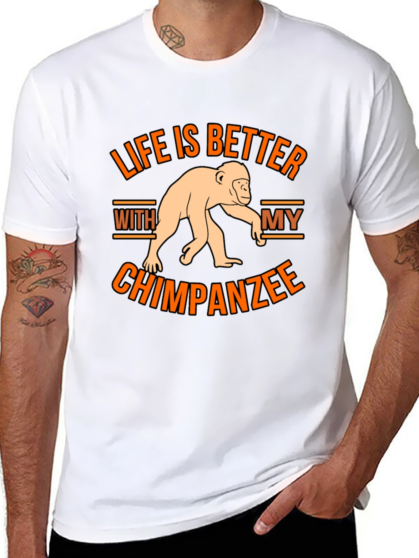 Life is Better With My Chimpanzee T-Shirt