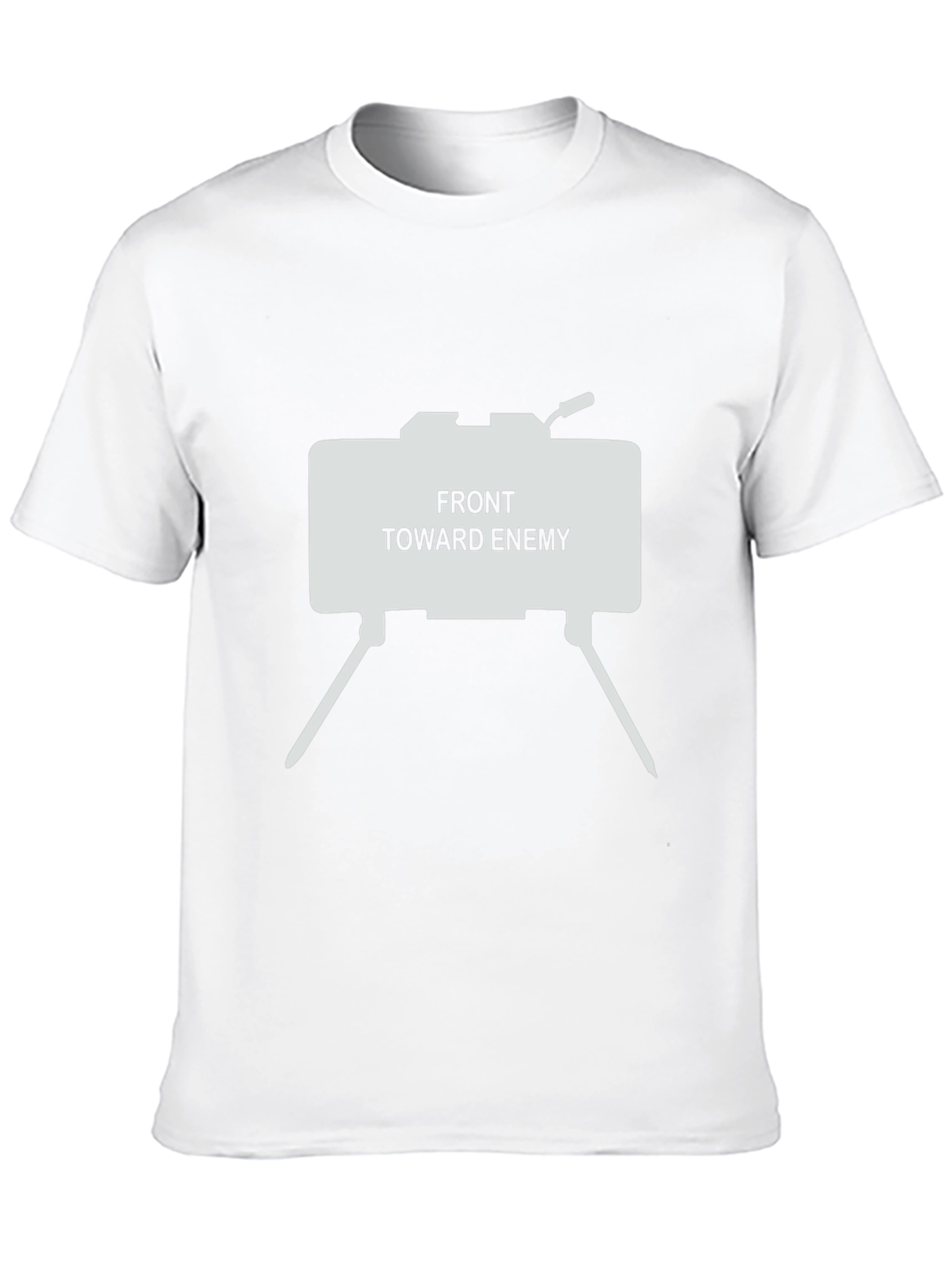 Front Toward Enemy Graphic Tee - Black Cotton T-Shirt