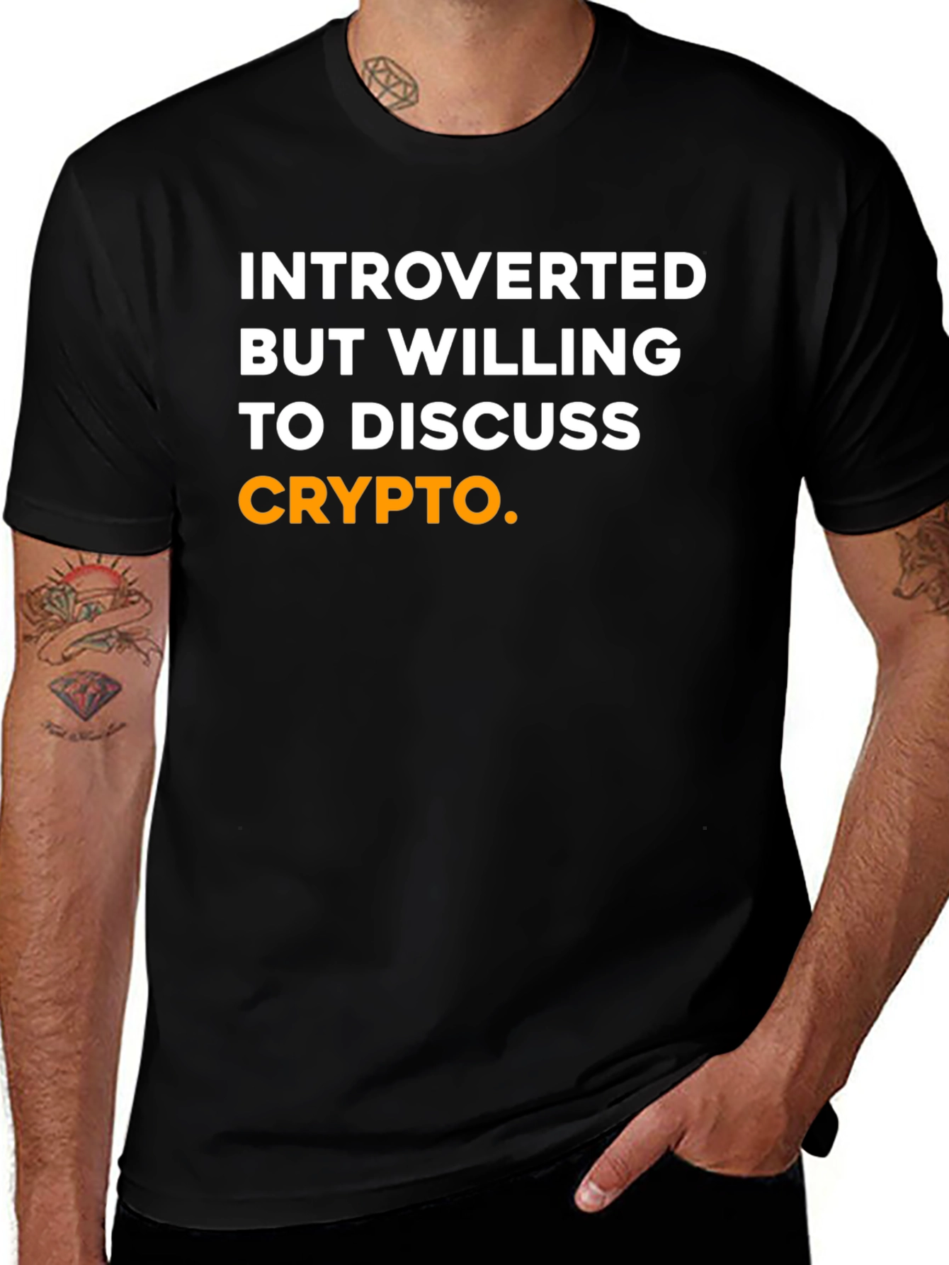 Introverted Crypto T-Shirt - Bitcoin Lover Tee
