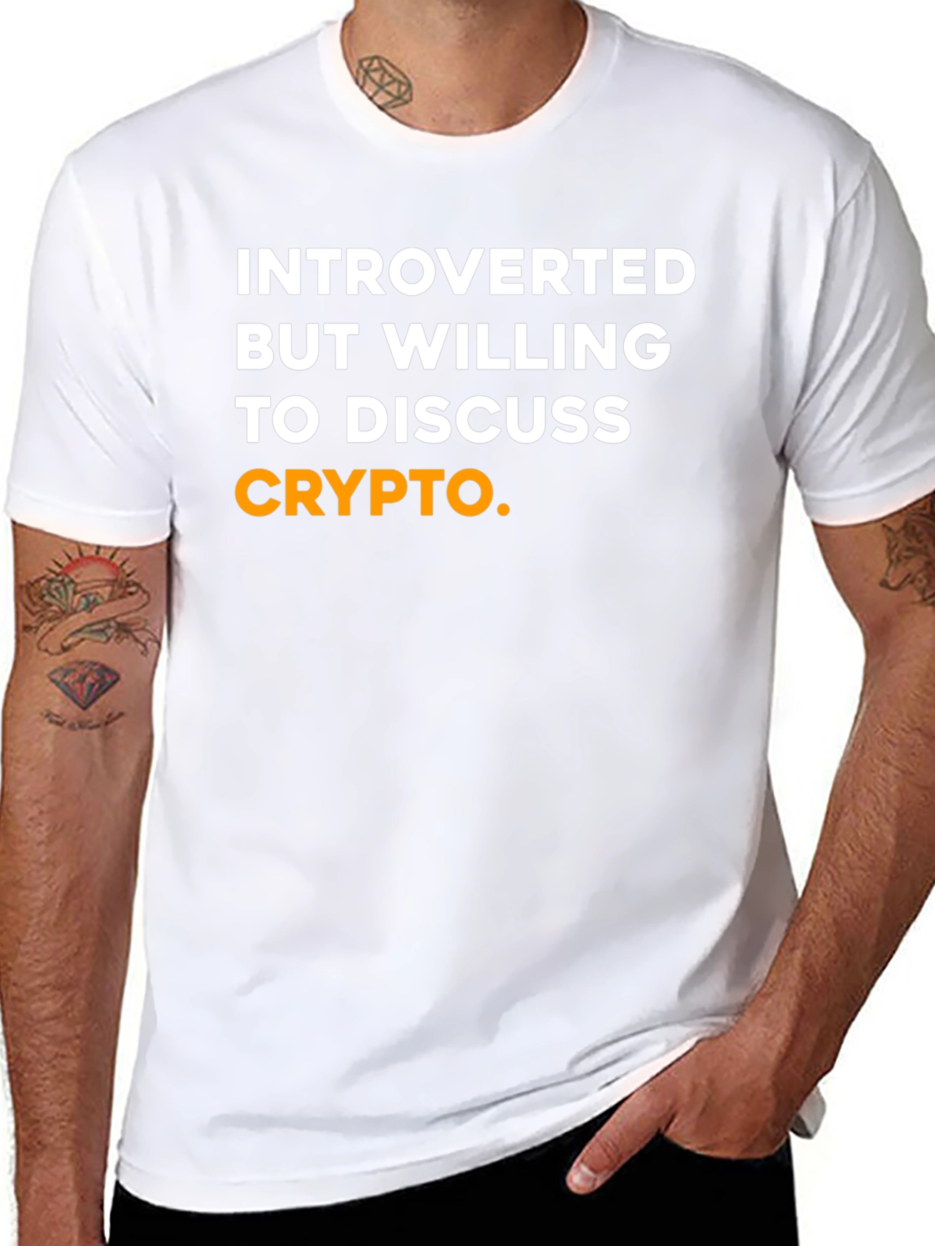 Introverted Crypto T-Shirt - Bitcoin Lover Tee