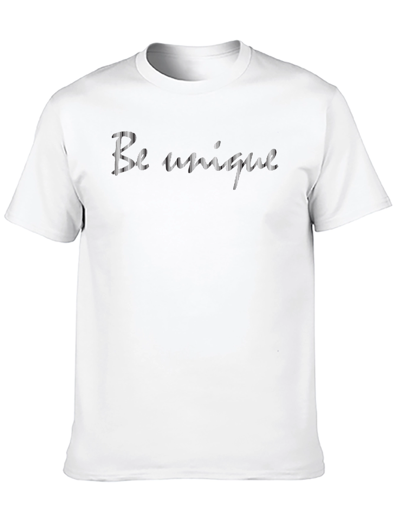 Mens Black Crew Neck Graphic T-Shirt