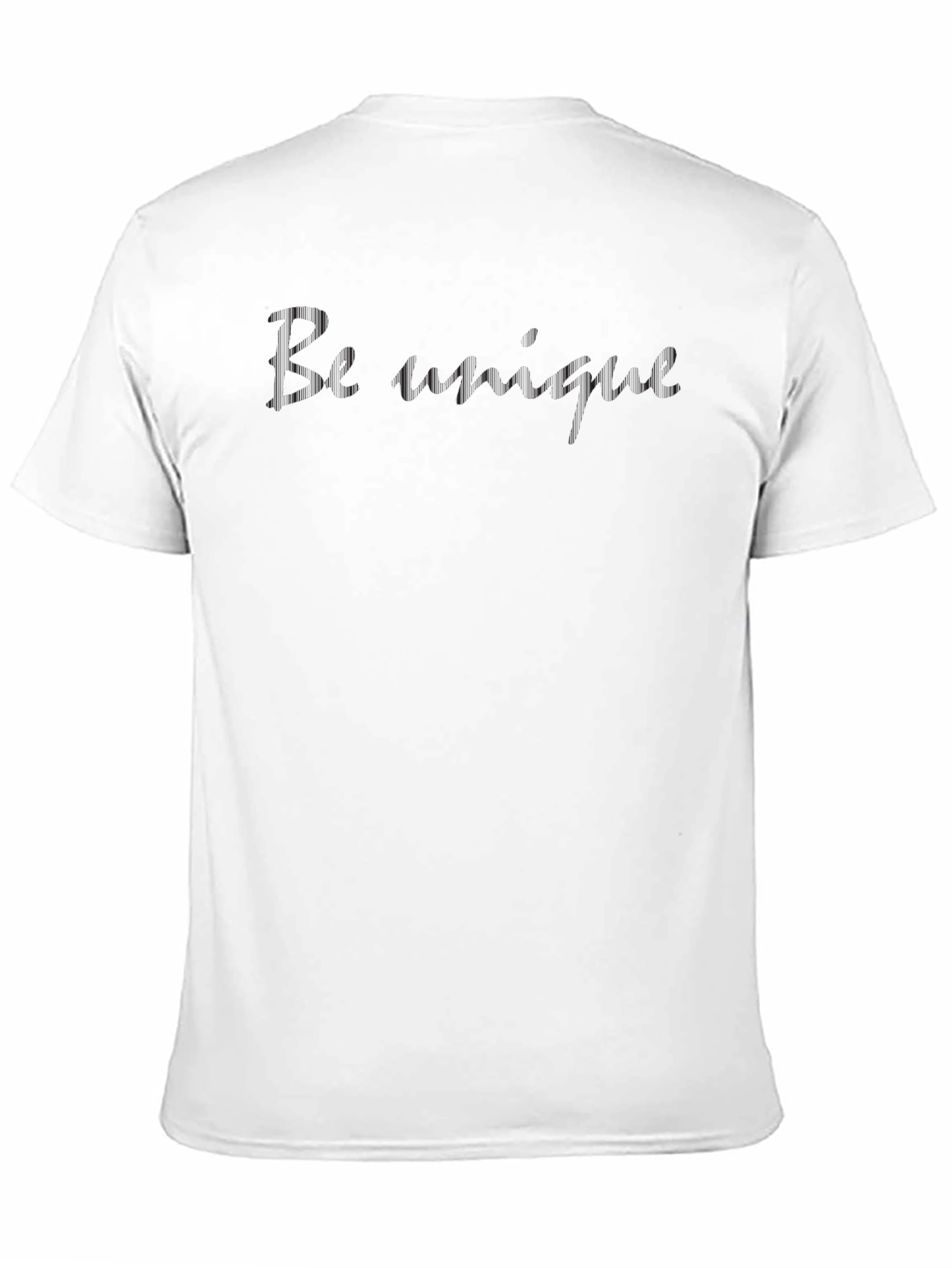 Mens Black Crew Neck Graphic T-Shirt