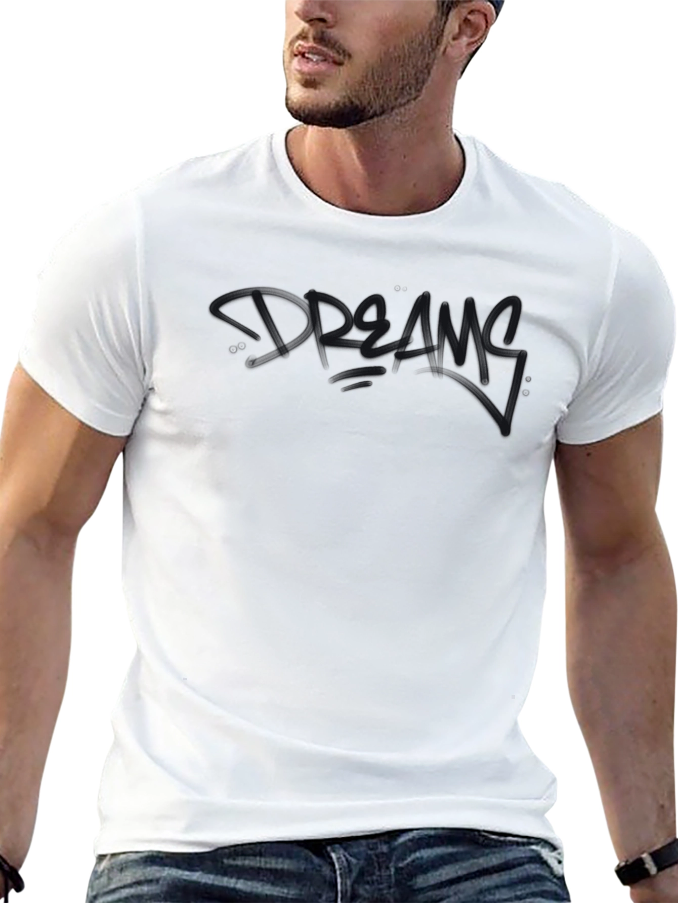 Black Graphic Tee - Modern Streetwear Style