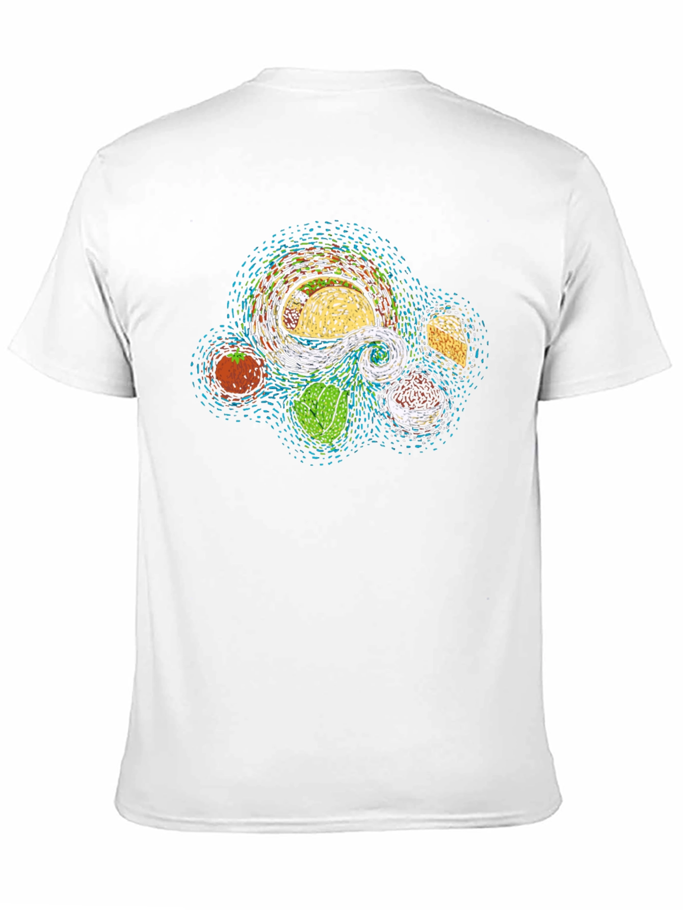 Taco Ingredients Art T-Shirt