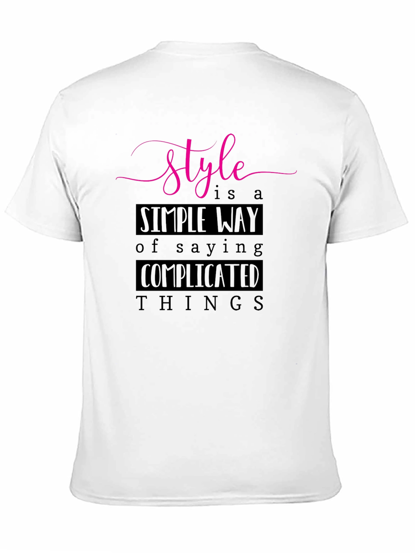 Stylish Black T-Shirt with Motivational Quote