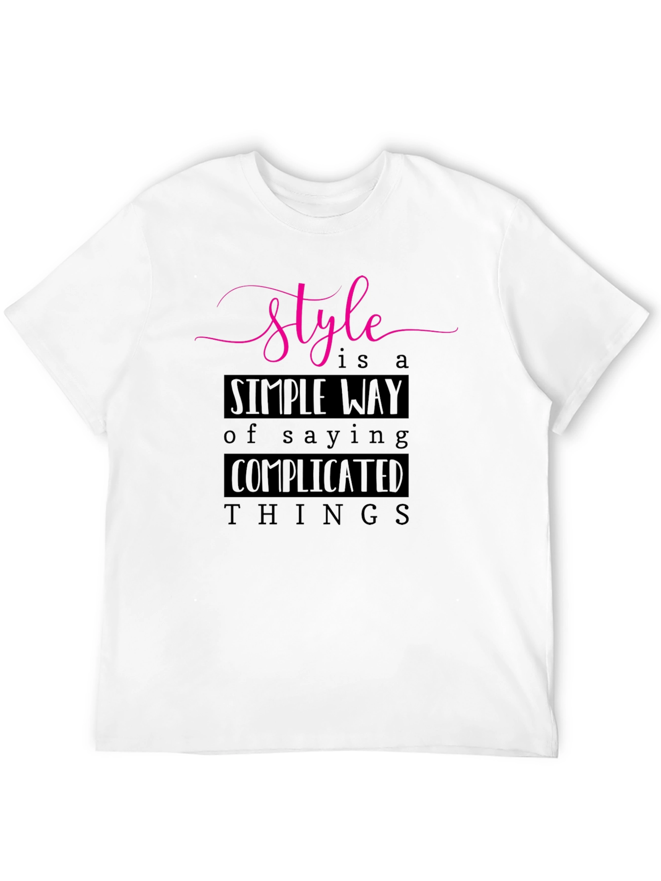 Stylish Black T-Shirt with Motivational Quote