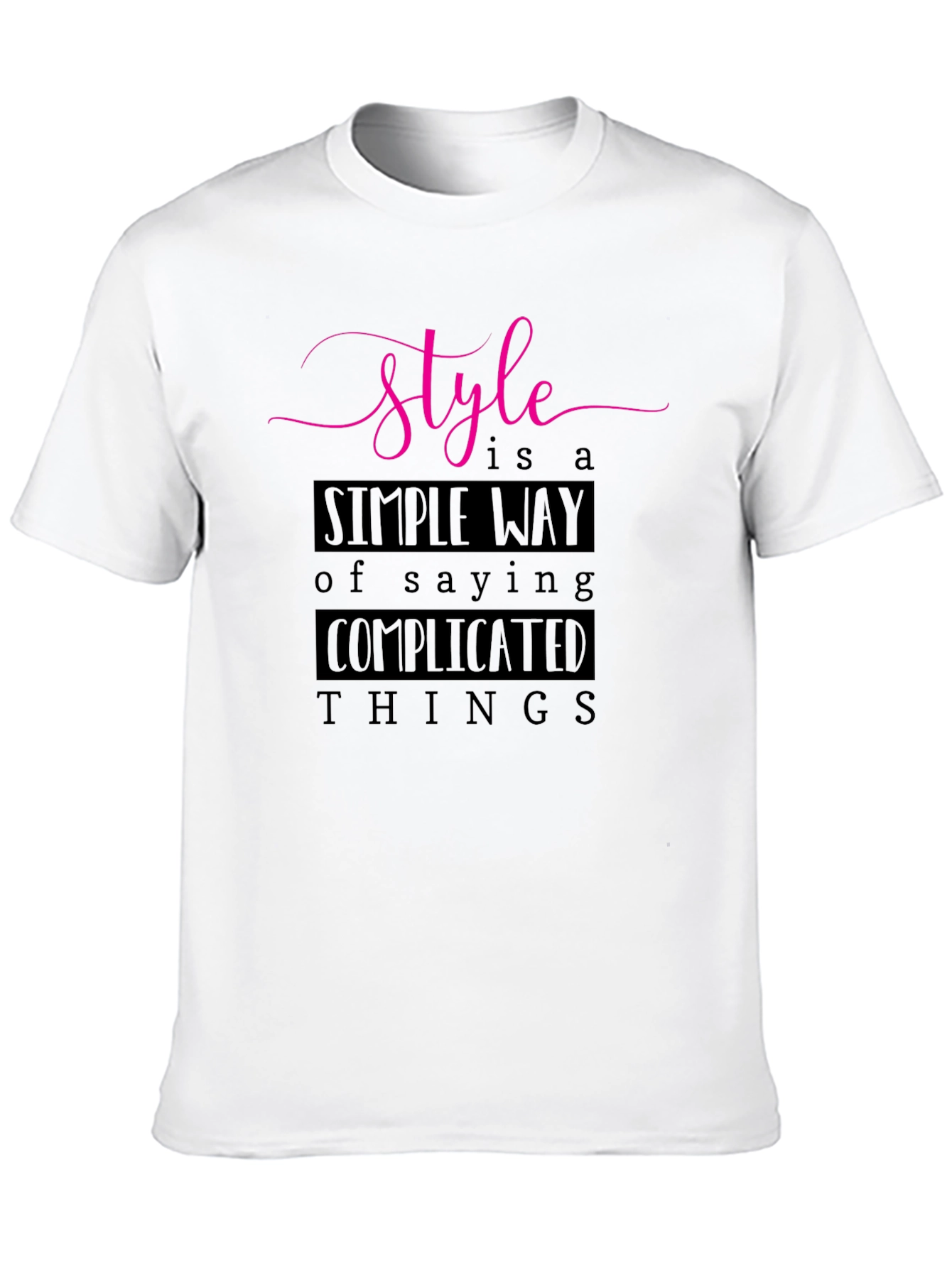 Stylish Black T-Shirt with Motivational Quote