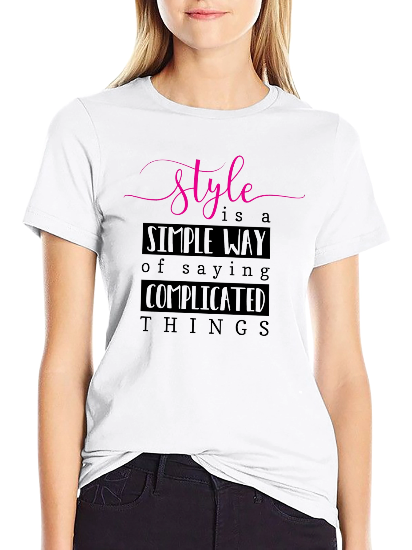 Stylish Black T-Shirt with Motivational Quote