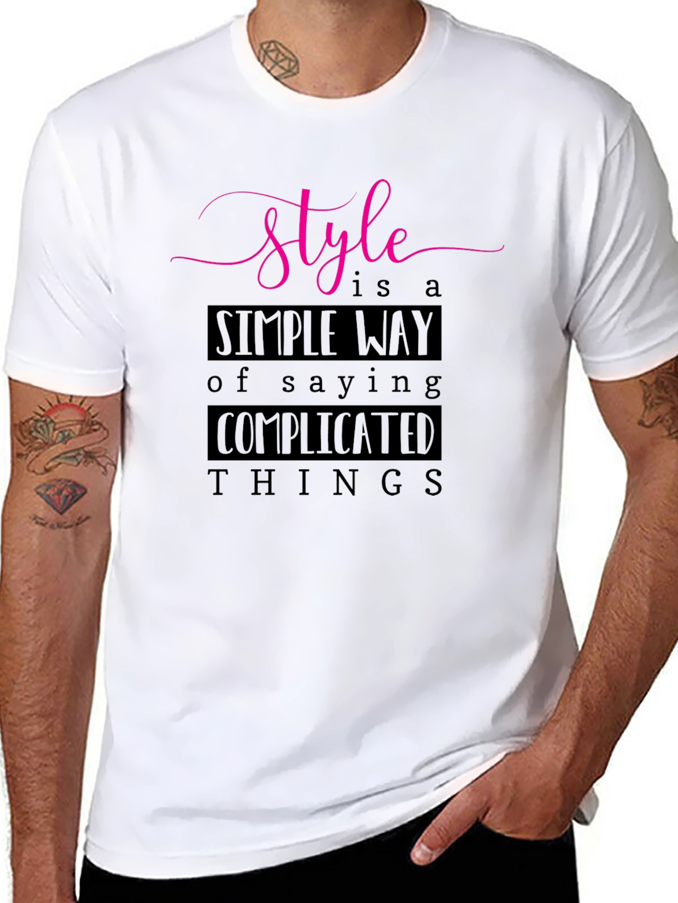 Stylish Black T-Shirt with Motivational Quote