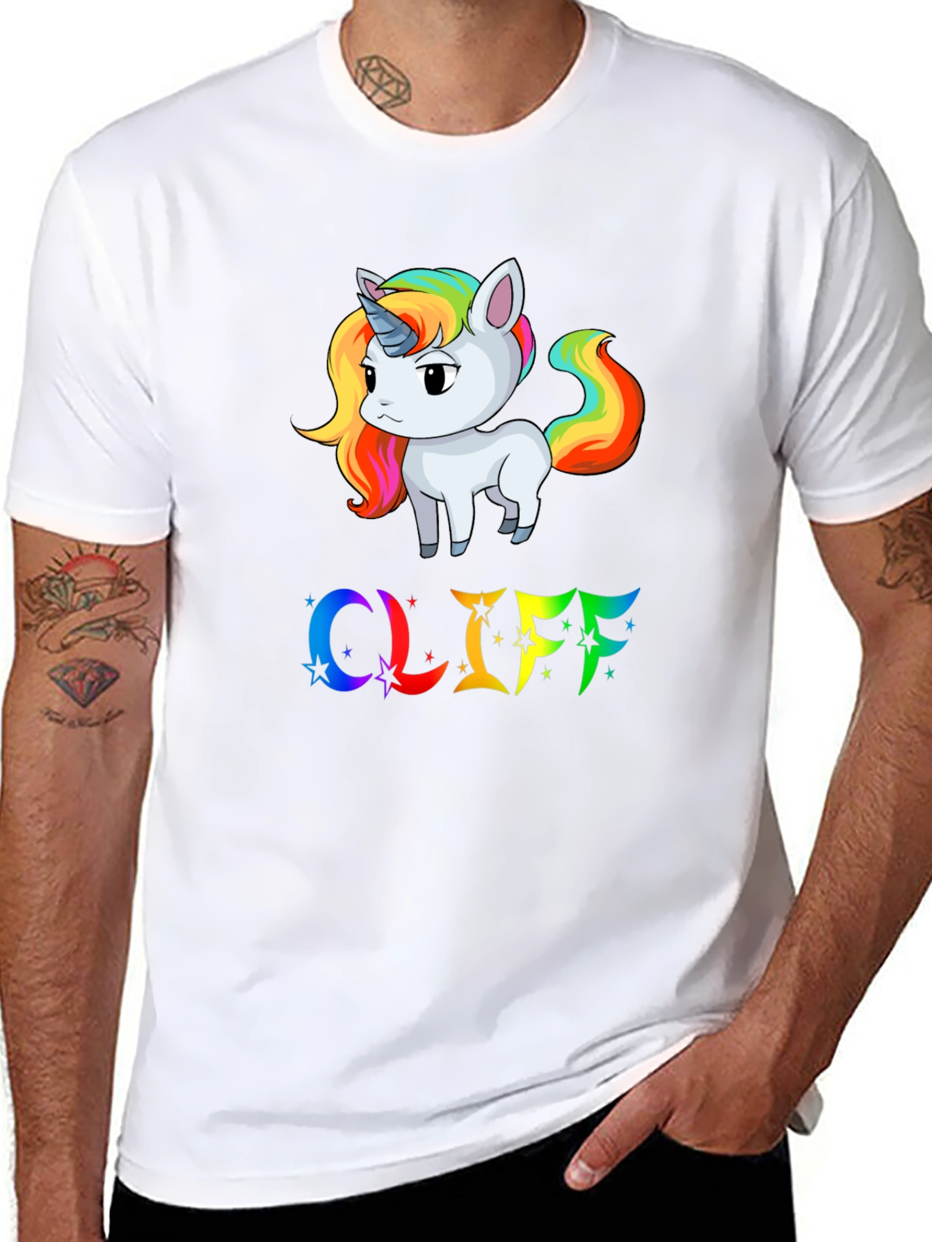 Unicorn & Rainbow Cliff T-Shirt