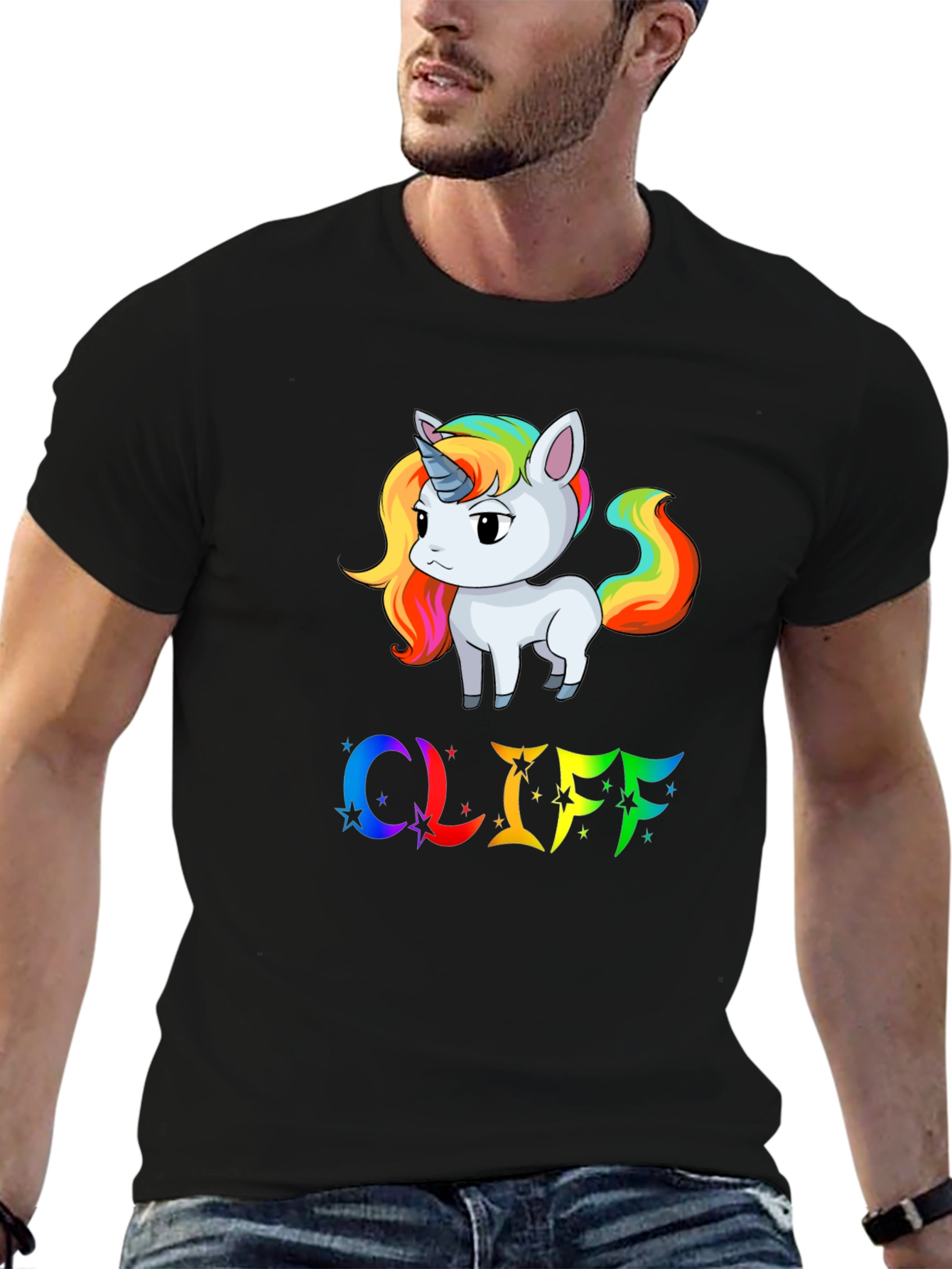 Unicorn & Rainbow Cliff T-Shirt