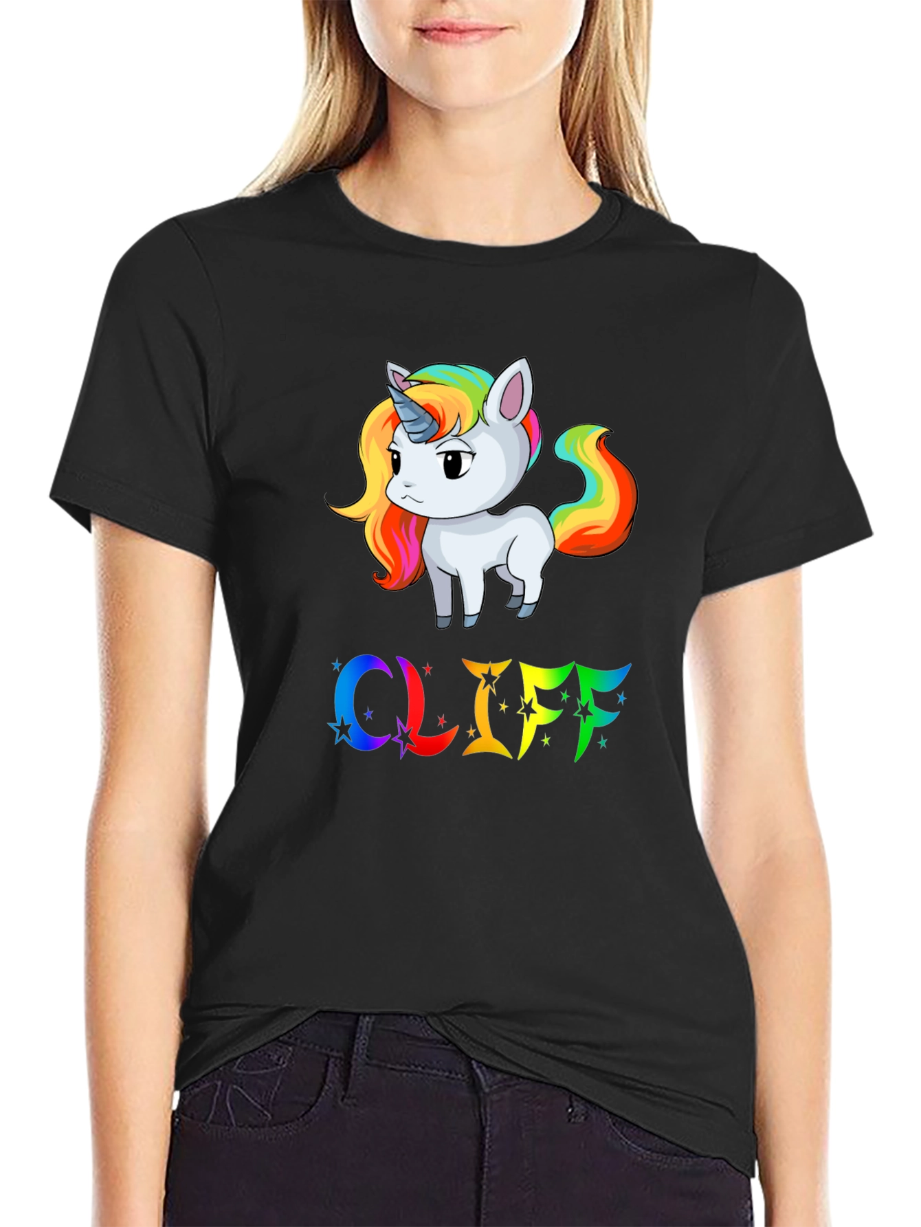 Unicorn & Rainbow Cliff T-Shirt
