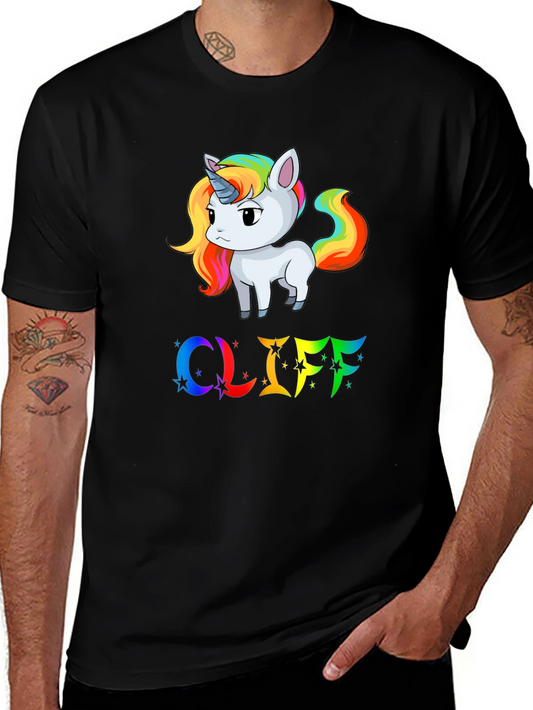 Unicorn & Rainbow Cliff T-Shirt