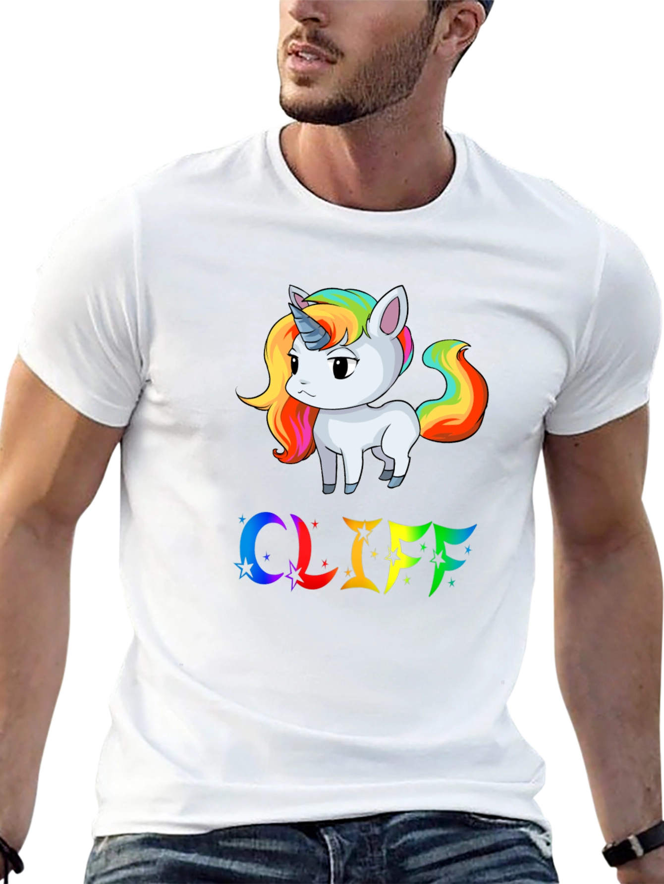 Unicorn & Rainbow Cliff T-Shirt
