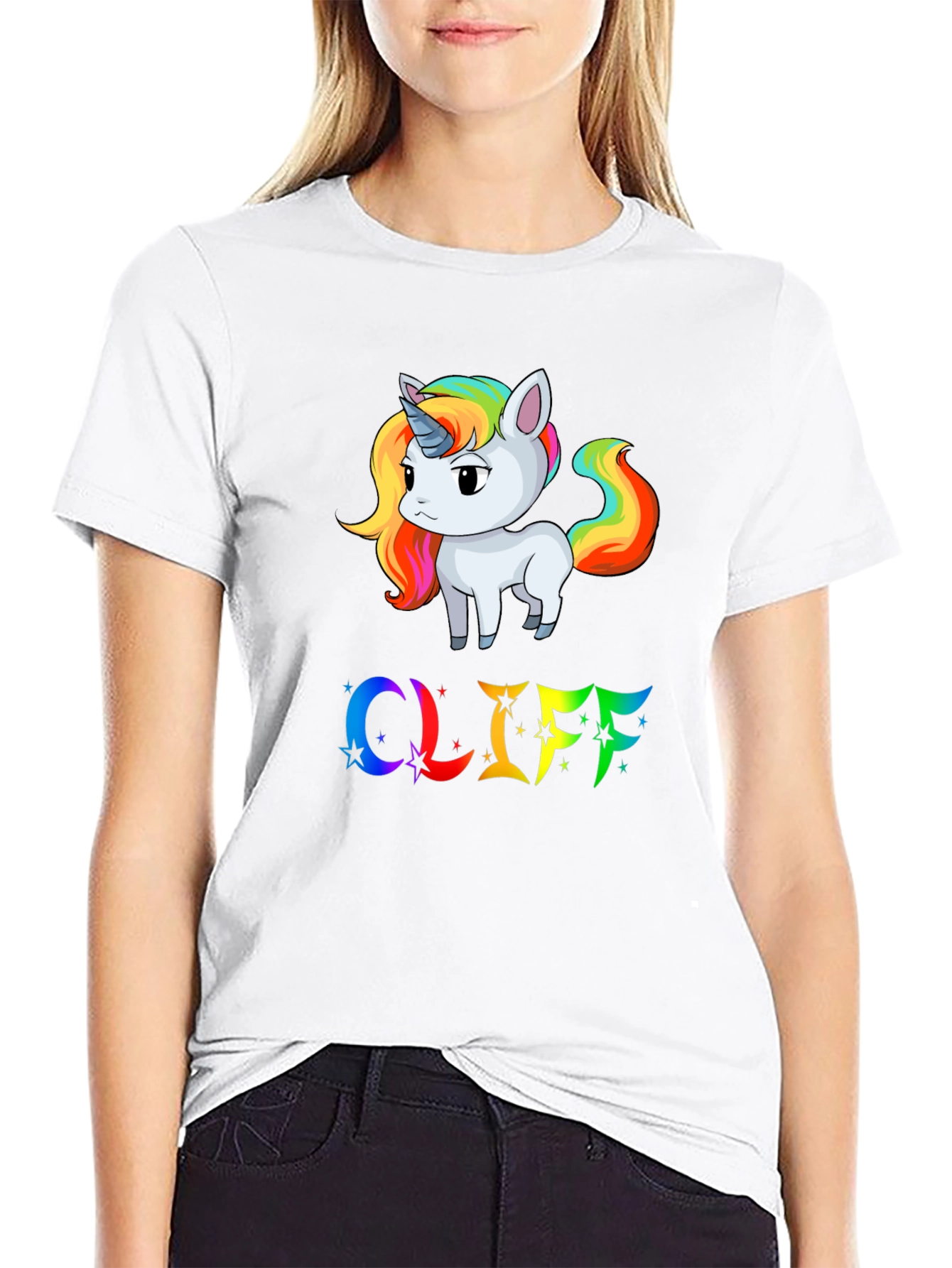 Unicorn & Rainbow Cliff T-Shirt