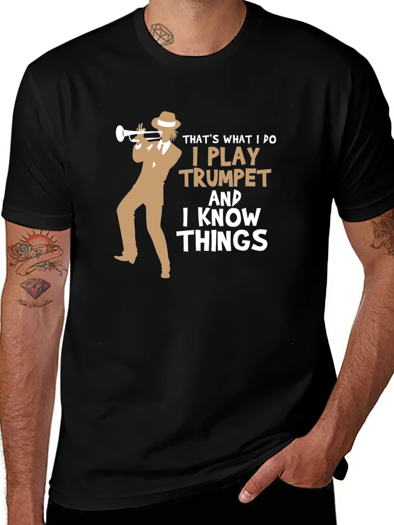 Trumpet Player T-Shirt - I Know Things Funny Tee