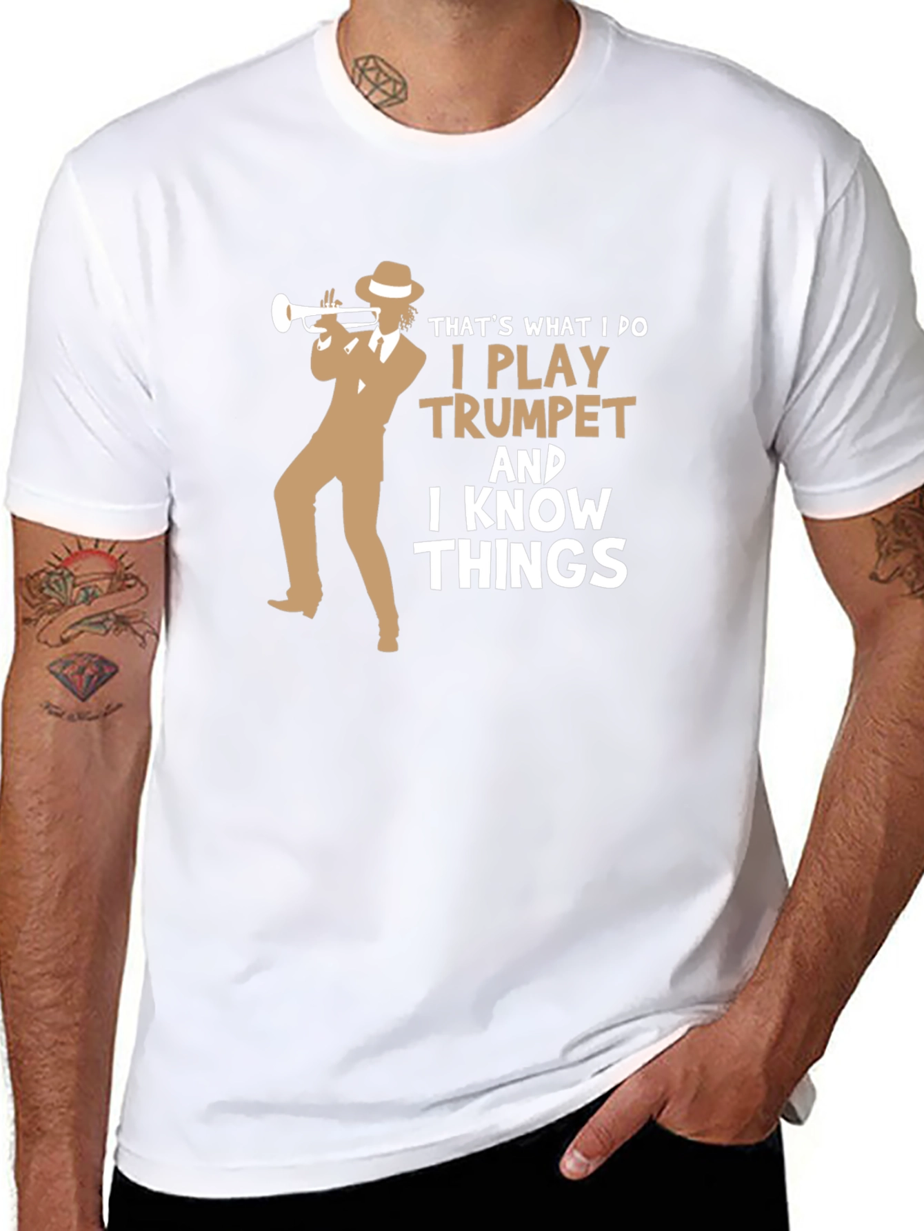 Trumpet Player T-Shirt - I Know Things Funny Tee