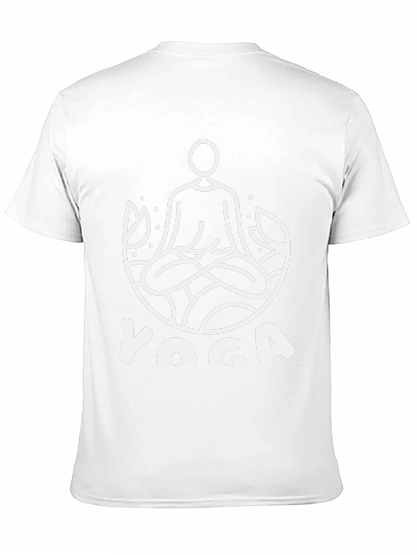 Yoga Graphic Print Tee - Black Cotton T-Shirt
