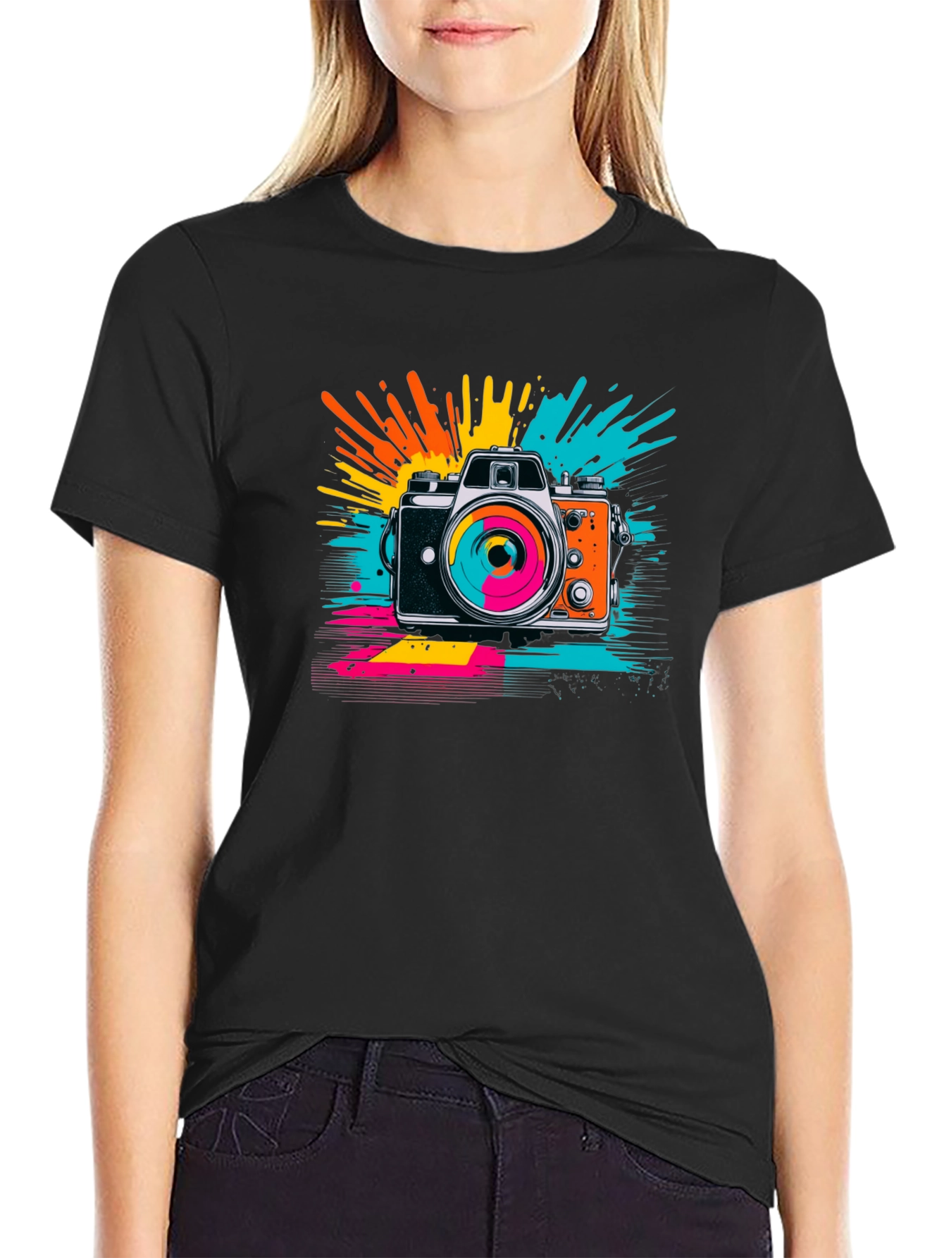 Retro Camera Graphic Tee - Stylish & Unique