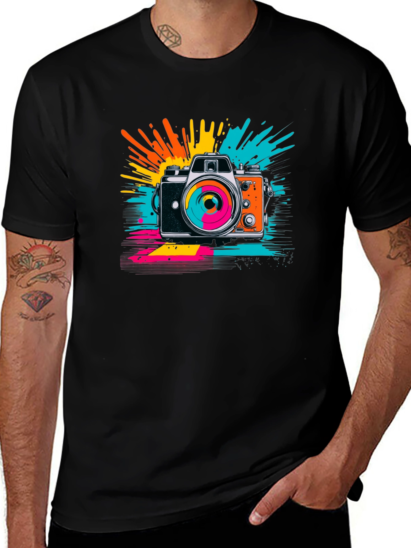 Retro Camera Graphic Tee - Stylish & Unique
