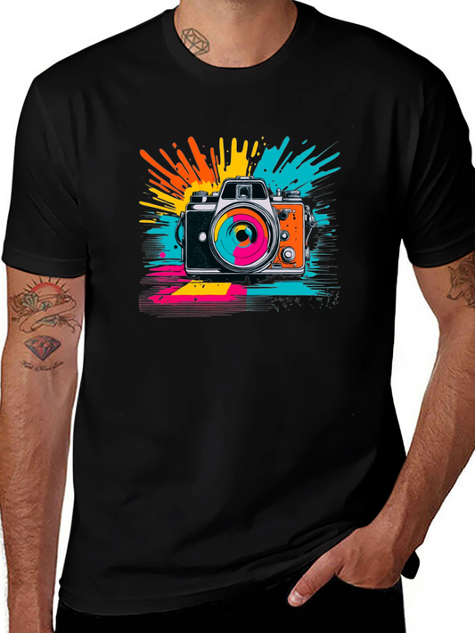 Retro Camera Graphic Tee - Stylish & Unique