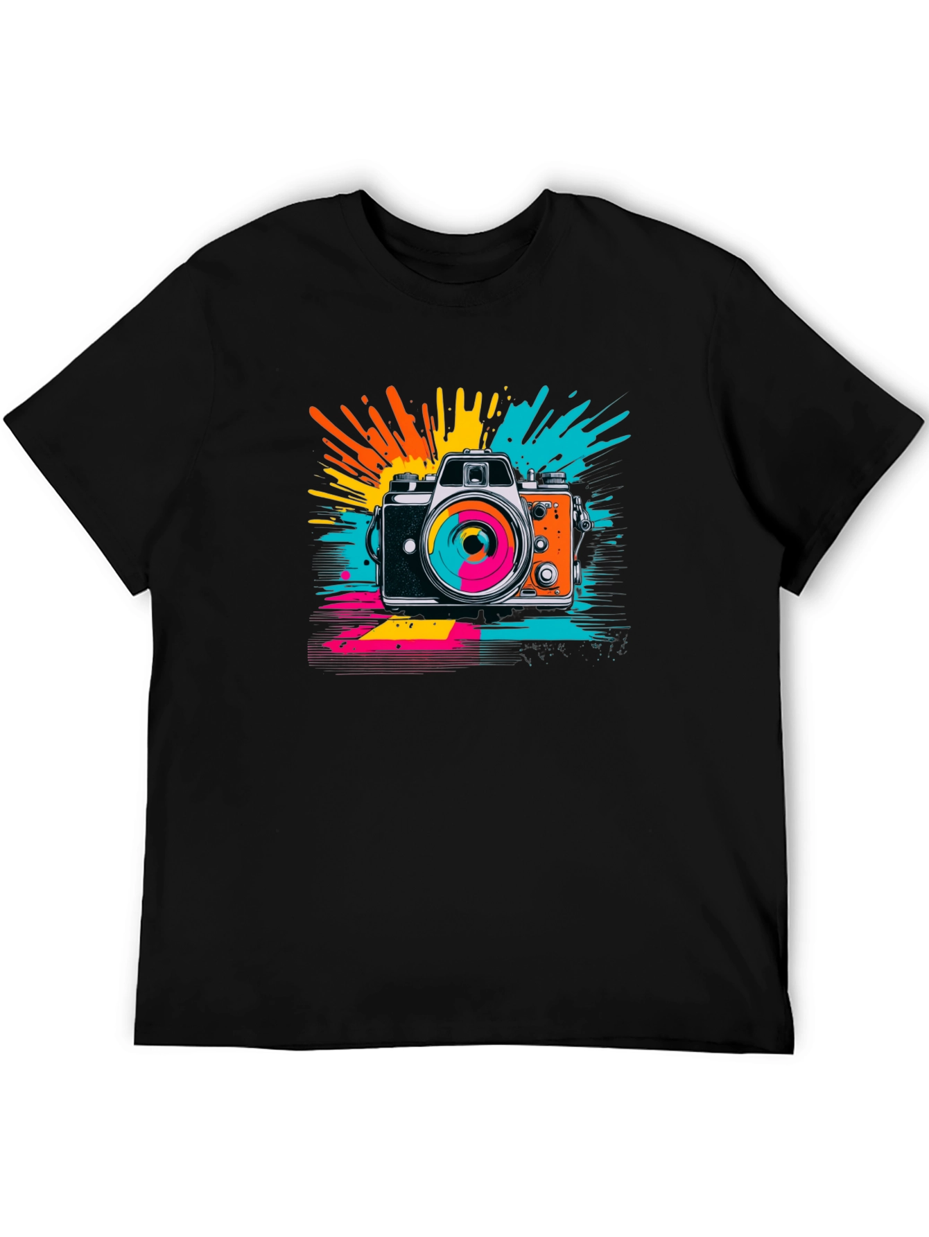 Retro Camera Graphic Tee - Stylish & Unique