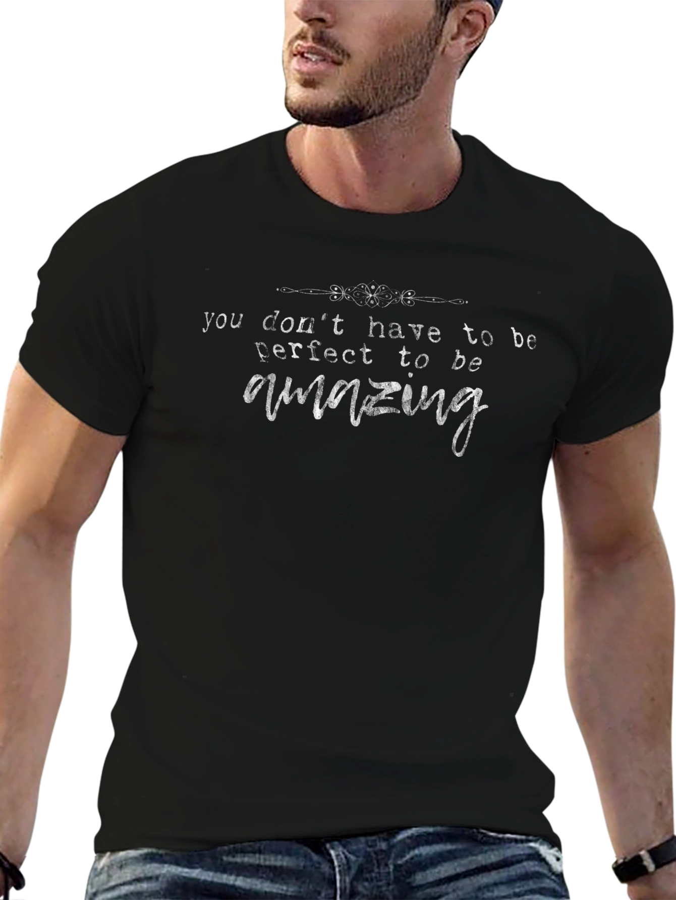 Amazing Motivational Black T-Shirt