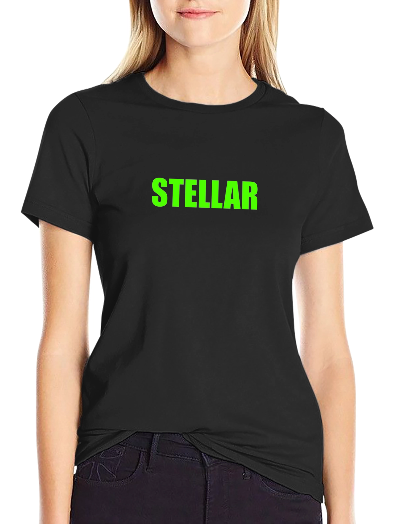 Stellar Graphic Tee - Mens Black Cotton T-Shirt