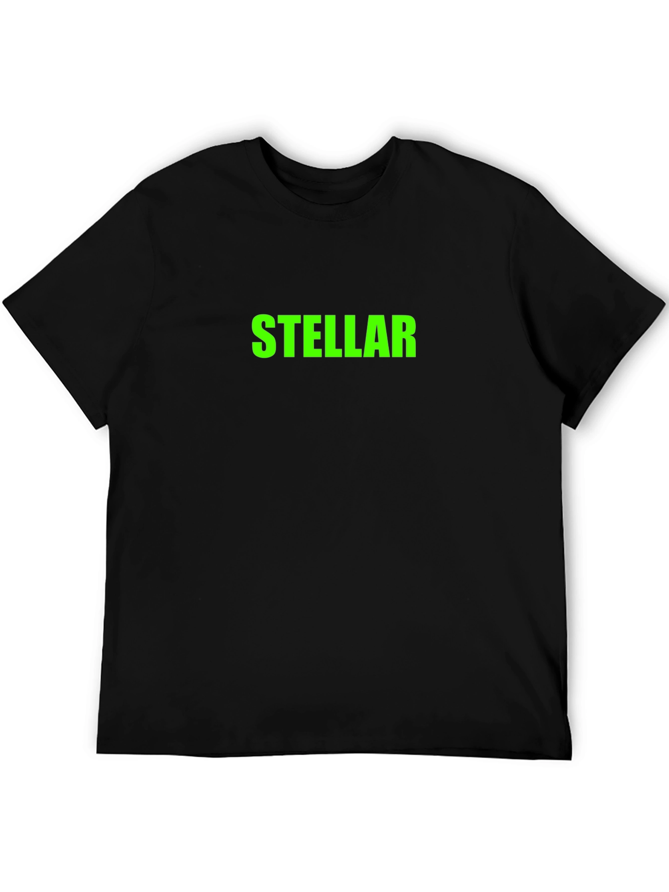 Stellar Graphic Tee - Mens Black Cotton T-Shirt