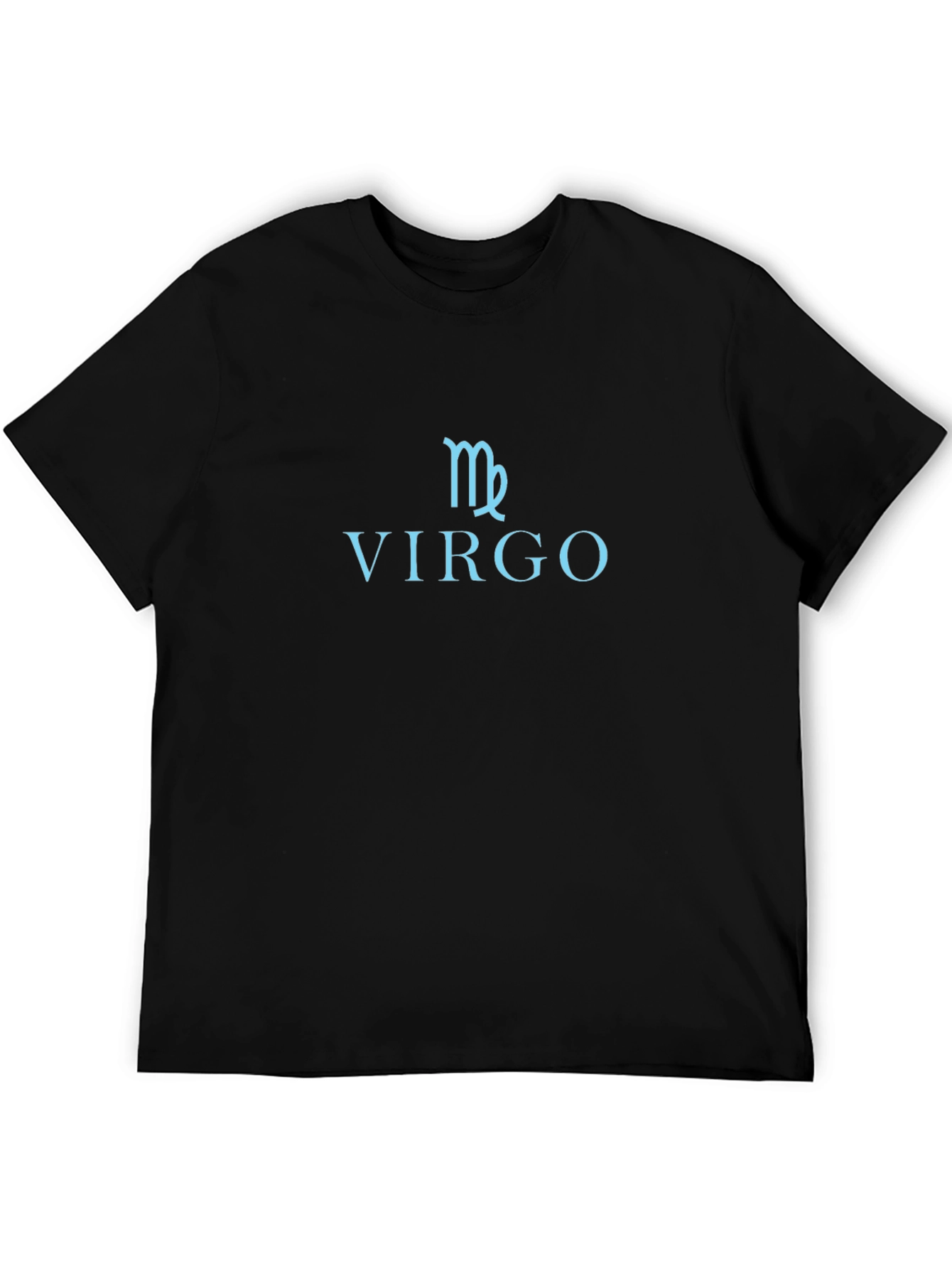 Virgo Zodiac Sign T-Shirt - Black Cotton Tee