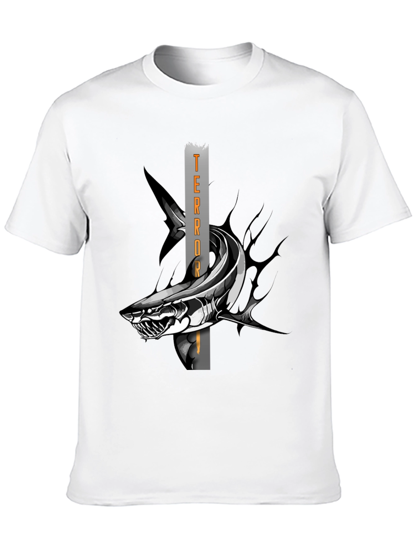 Terror Shark Graphic T-Shirt - Black