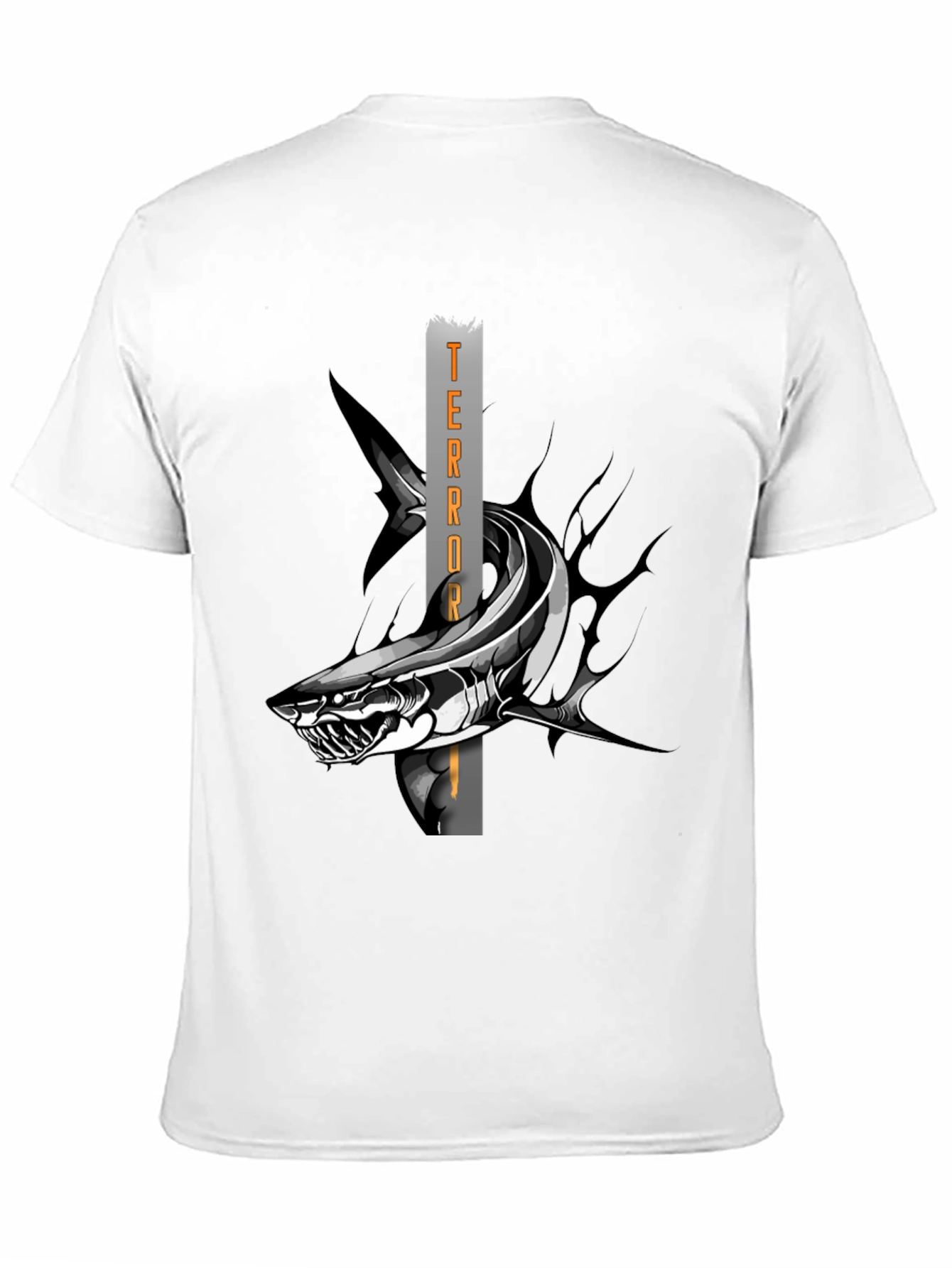 Terror Shark Graphic T-Shirt - Black