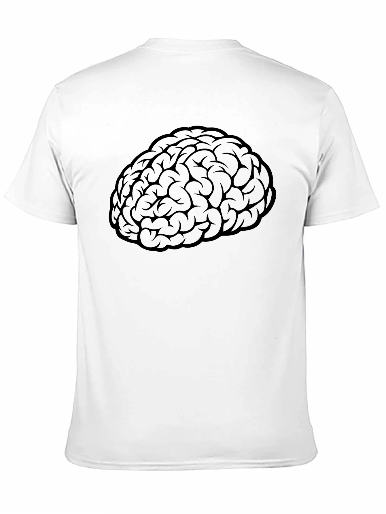 Brain Graphic Black T-Shirt - Smart & Stylish