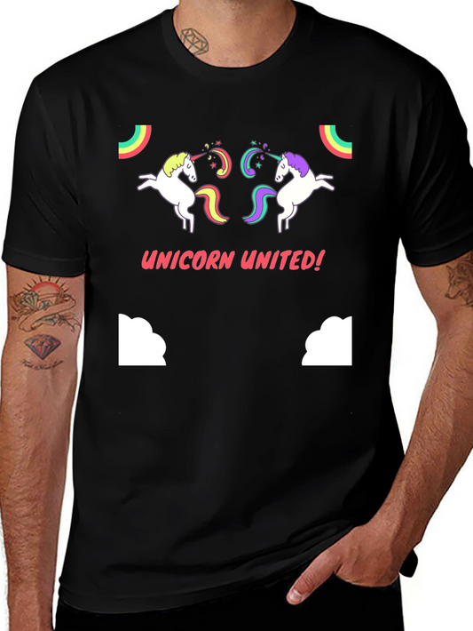 Unicorn United! Graphic Tee - Black