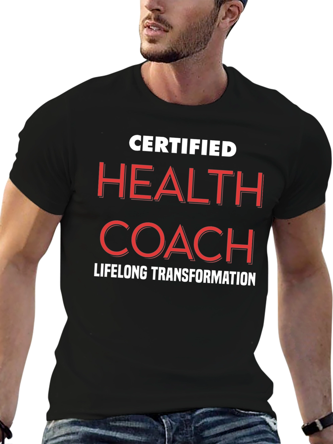 Certified Health Coach Black T-Shirt