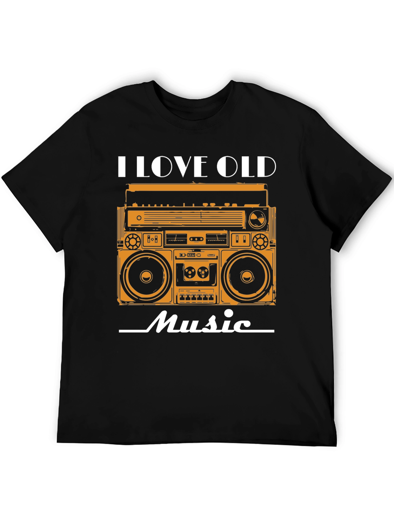 I Love Old Music Retro Boombox Graphic Tee