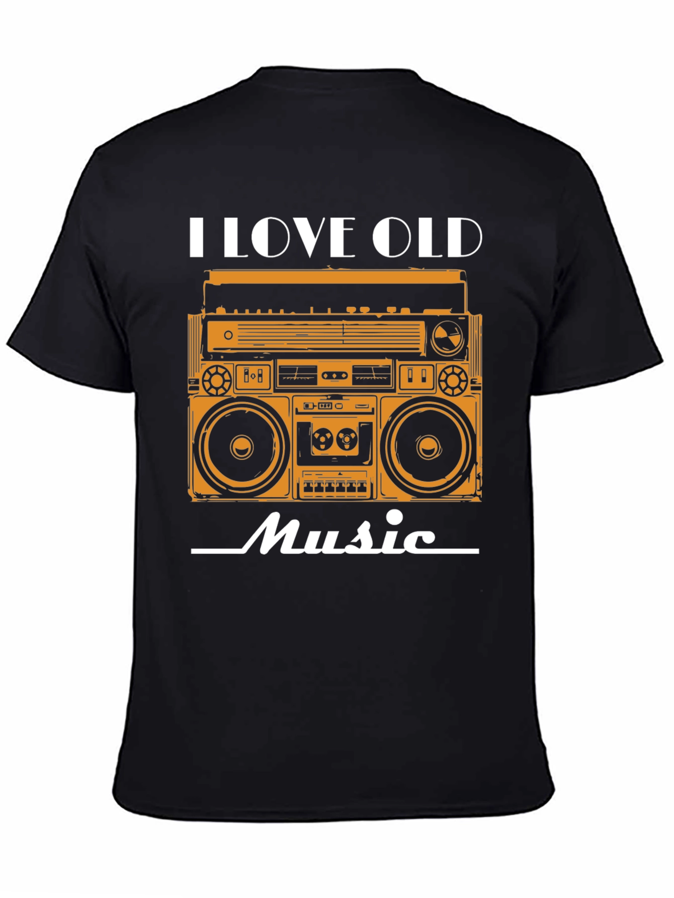 I Love Old Music Retro Boombox Graphic Tee