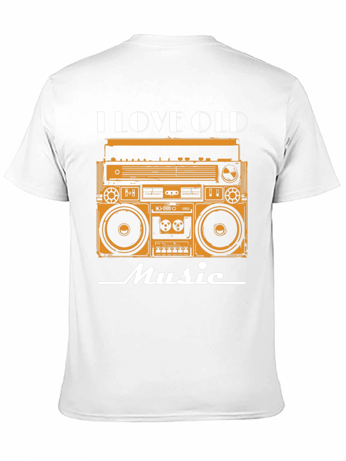 I Love Old Music Retro Boombox Graphic Tee