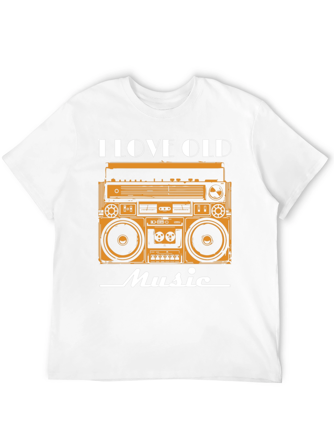 I Love Old Music Retro Boombox Graphic Tee