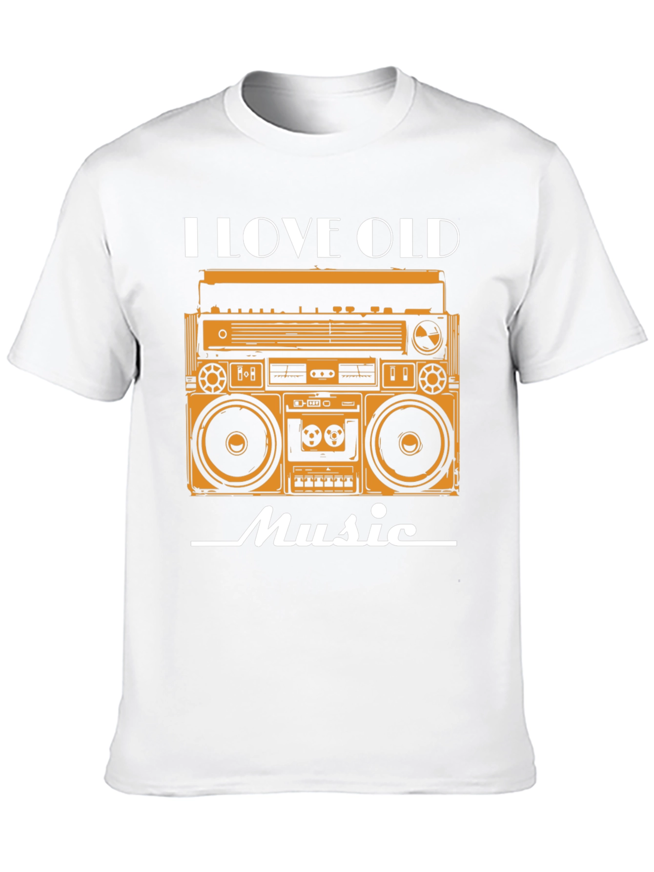 I Love Old Music Retro Boombox Graphic Tee