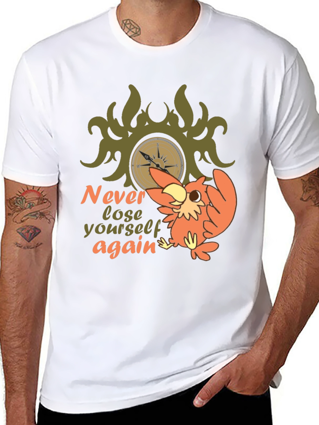 Never Lose Yourself Again Owl Graphic Tee
