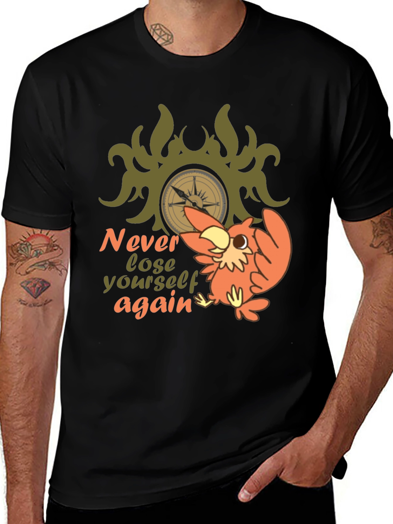 Never Lose Yourself Again Owl Graphic Tee