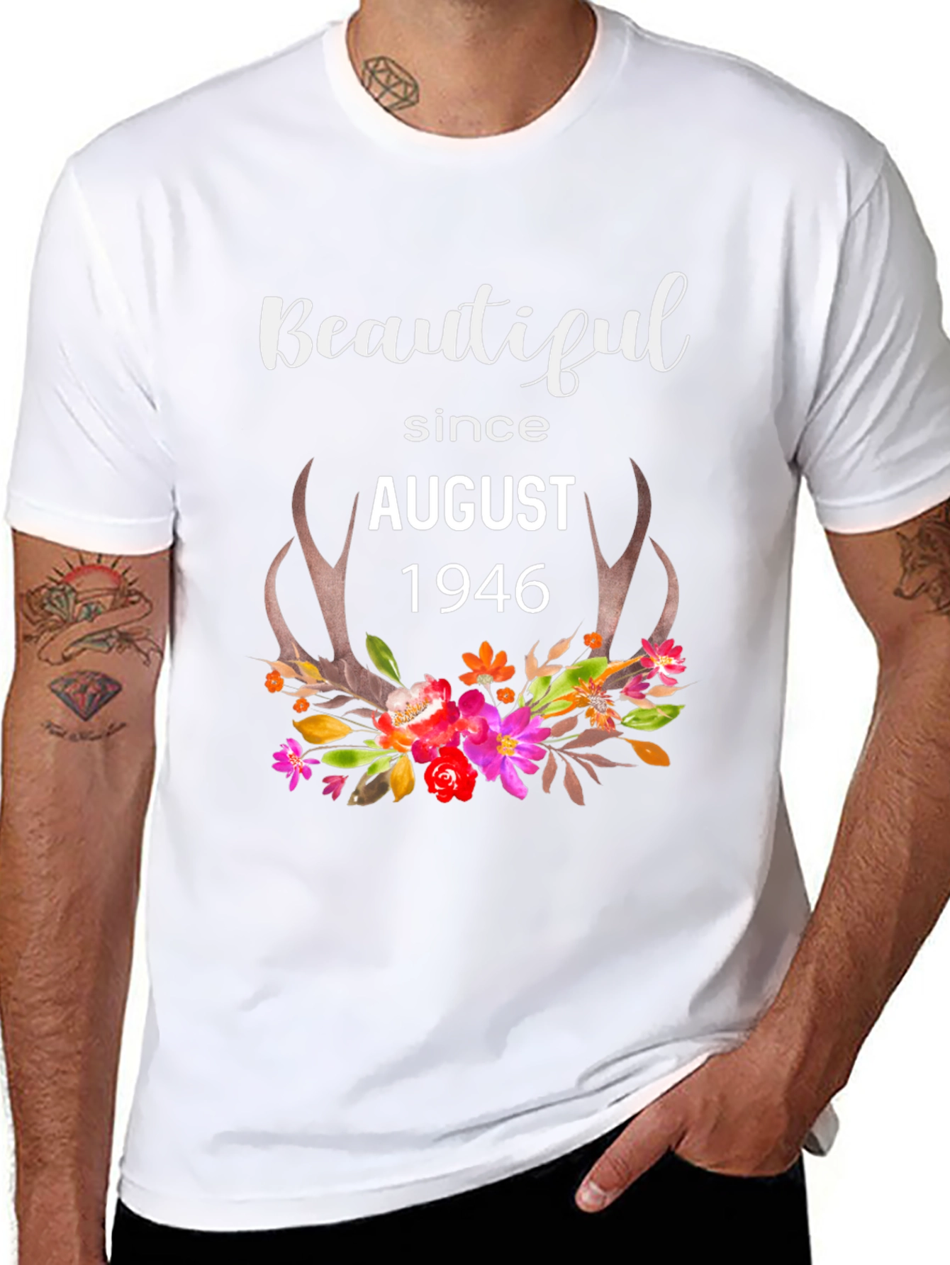 Beautiful Since August 1946 Graphic T-Shirt