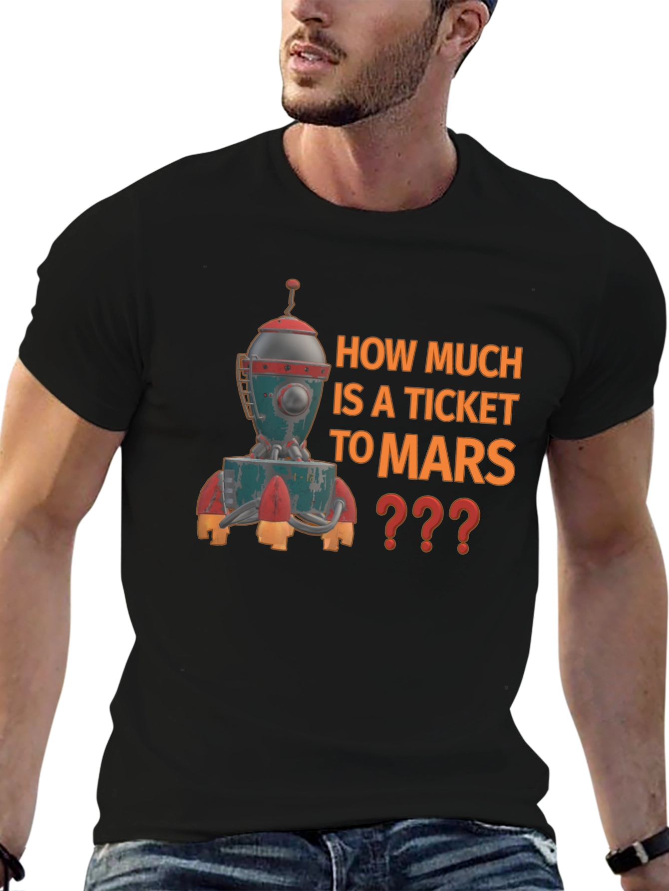 How Much to Mars Graphic T-Shirt