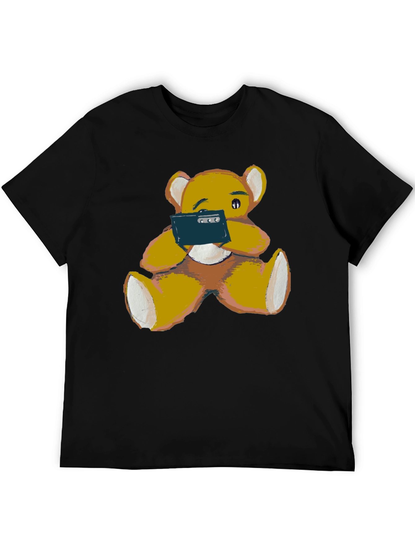 Teddy Bear Phone T-Shirt - Casual Comfort