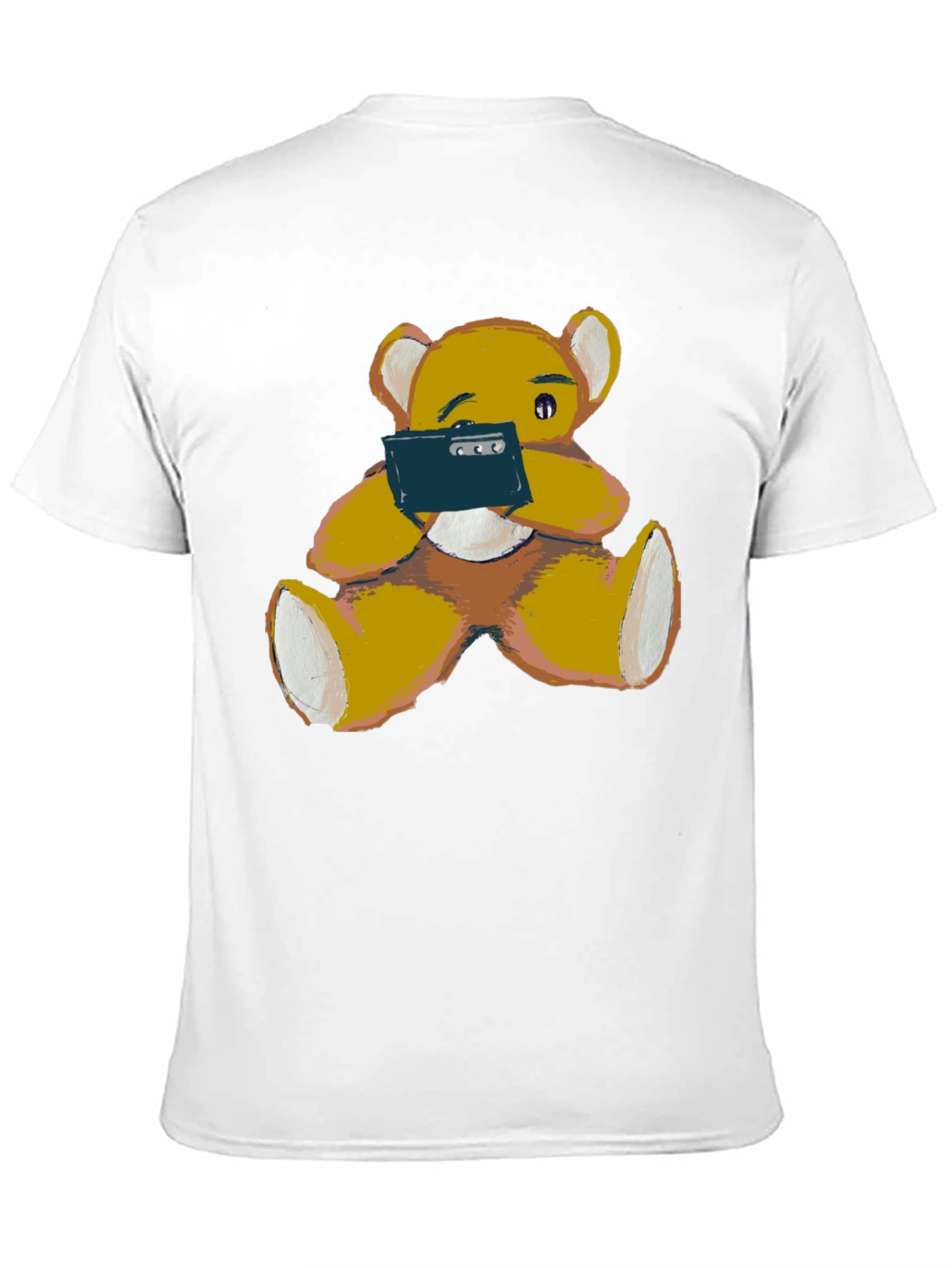 Teddy Bear Phone T-Shirt - Casual Comfort