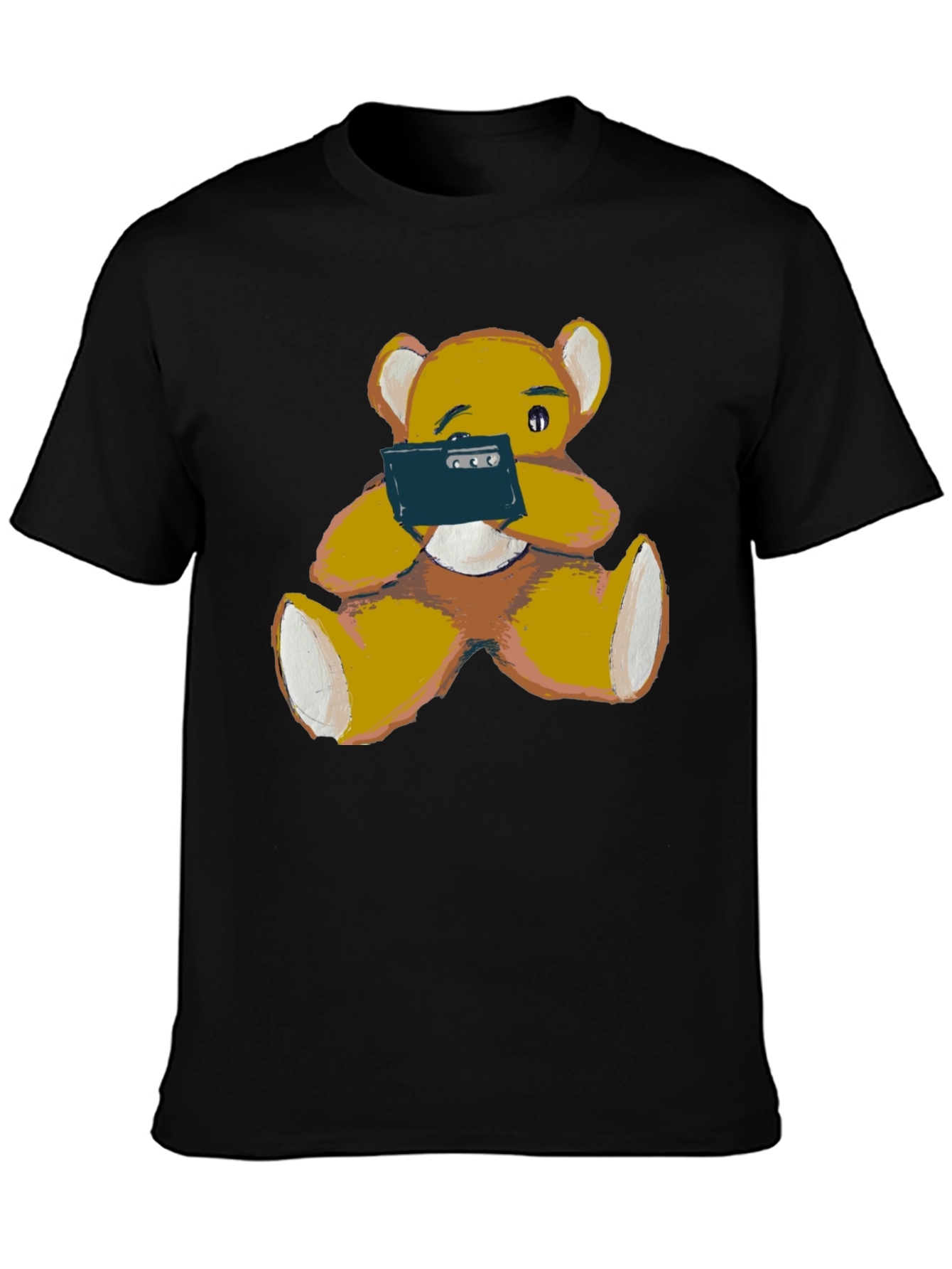 Teddy Bear Phone T-Shirt - Casual Comfort